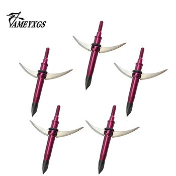 

3pcs 100 Grain Hunting Arrowheads 2 Blades Broadheads Arrow Tips Points For Hunting Archery Recurve Compound Bow Crossbow Arrow