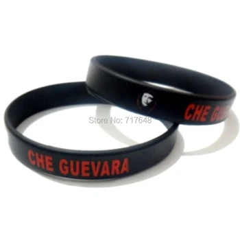 

100pcs Che Guevara wristband silicone bracelets free shipping by FEDEX