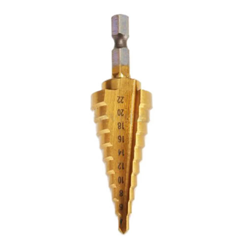 

1 Pc High Speed Steel 4mm To 22mm HSS Hex Drill Bit Hole Cutter Titanium Cone