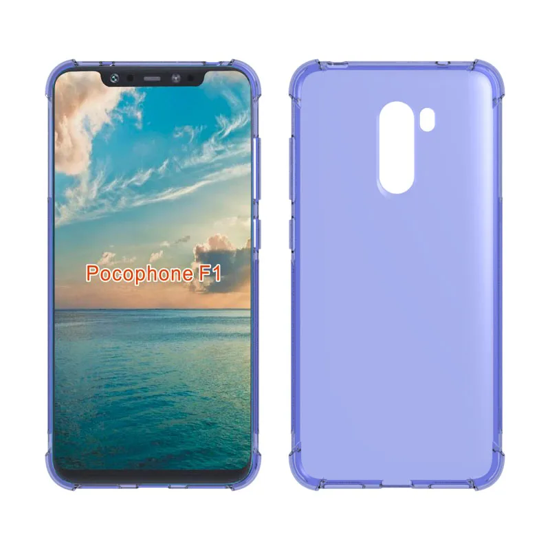 

Brand gligle Anti-knock soft TPU case cover for Xiaomi Pocophone F1 case protective skin shell