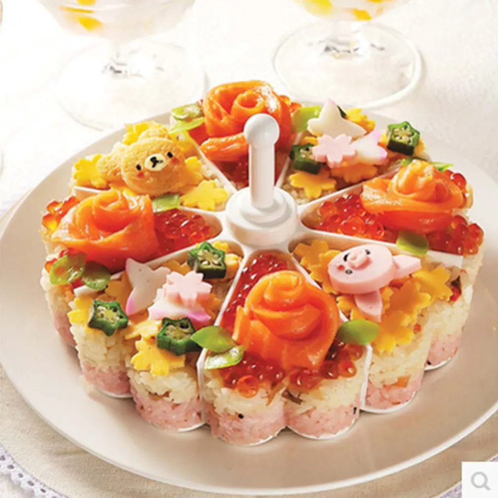 Творческий японский торт Melaleuca пресс-форм блюдо подносы для суши комплект запеченные пудинг желе чашки риса клецки пресс-форм