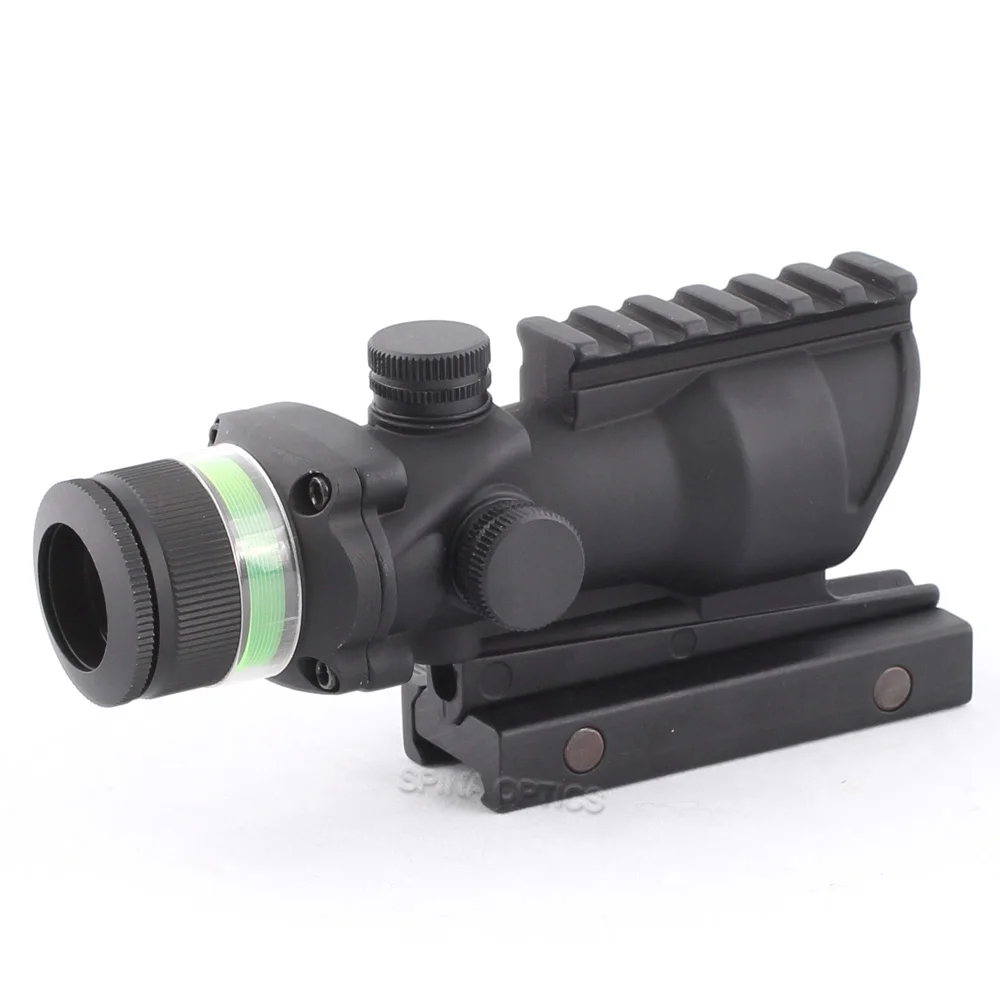 SPINA Оптика Тактический в стиле ACOG 4x32 прицел красный оптический волокно в стиле ACOG Охота стрельба