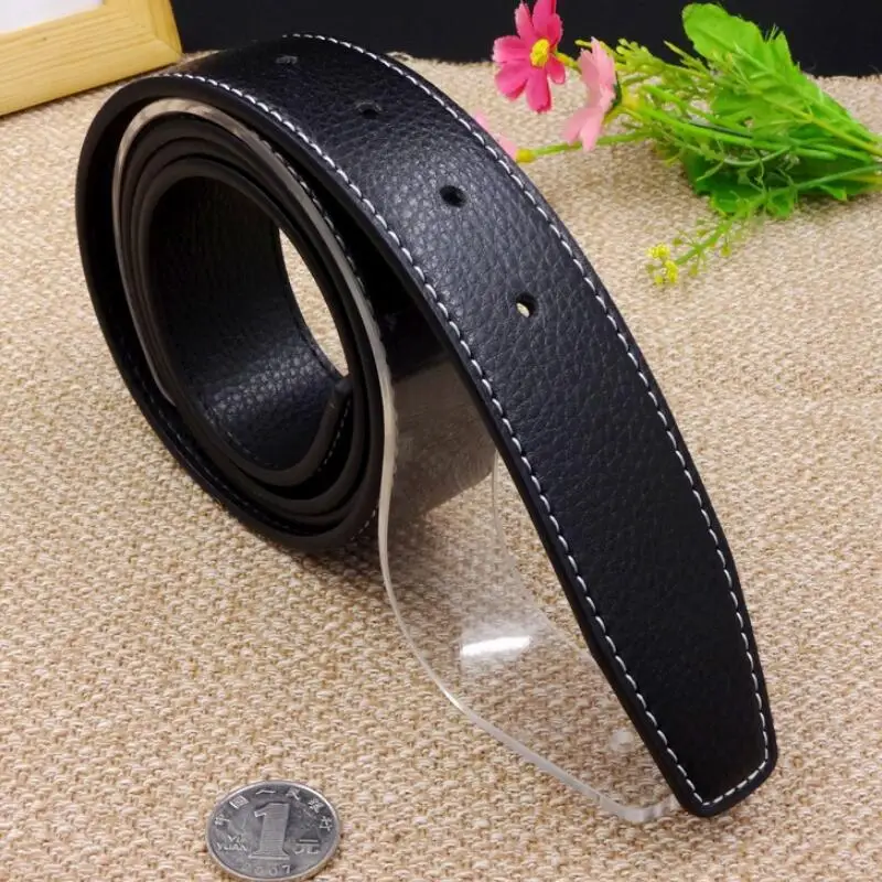 

new Luxury Brand H Belts for Men High Quality Pin Buckle Male Strap Genuine Leather Waistband Ceinture Homme,No Buckle 3.8cm
