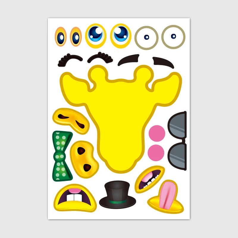 4 pcs Handmade DIY Animal cartoon waterproof sticker for children travel case bicycle laptop notebook kid toy anime stickers 4 pcs Handmade DIY Animal cartoon waterproof sticker for children travel case bicycle laptop notebook kid toy anime stickers