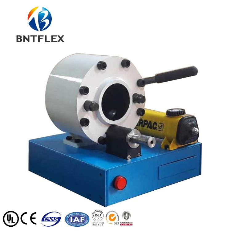 BNTFLEX-30G 1" manual hydraulic hose press brakes with 6 dies