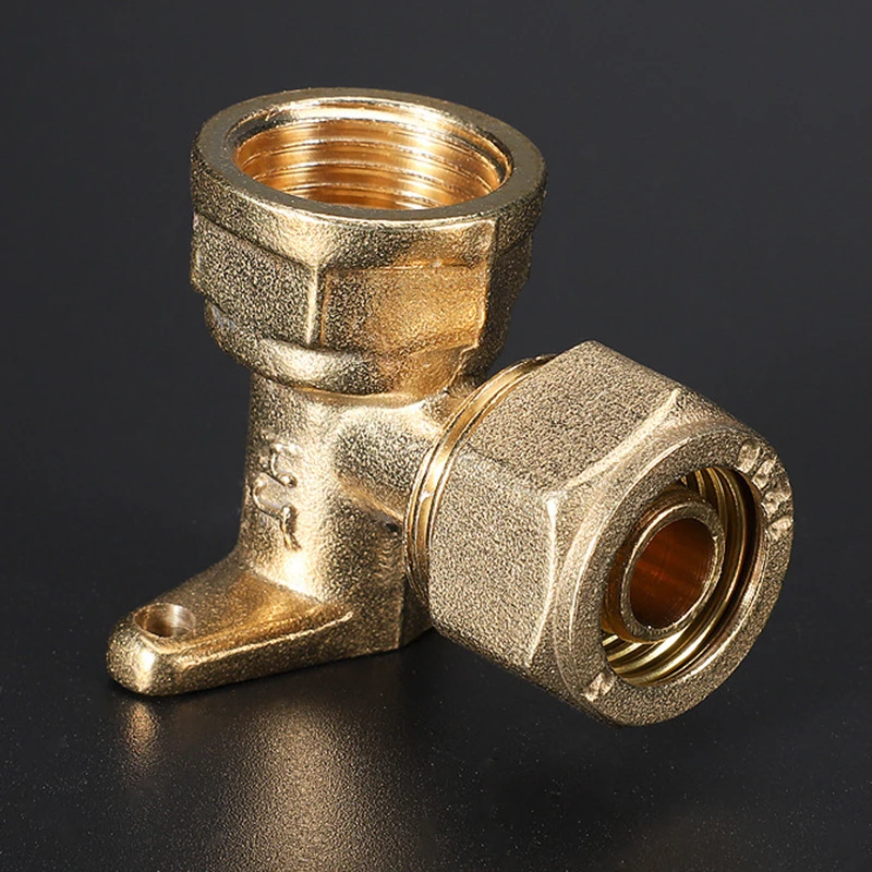 

Durable Brass Outside Tap Backplate Elbow Wing-back Elbow 15mm*1/2" BSP Wall Plate Elbow for Home Decoration Drainage Systems