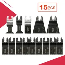 Doersupp Hot Sale 15 Pcs/set Oscillating Multitool HSS Saw Blade Multi Tools Accessories Kit For Renovator Power Tools Home DIY