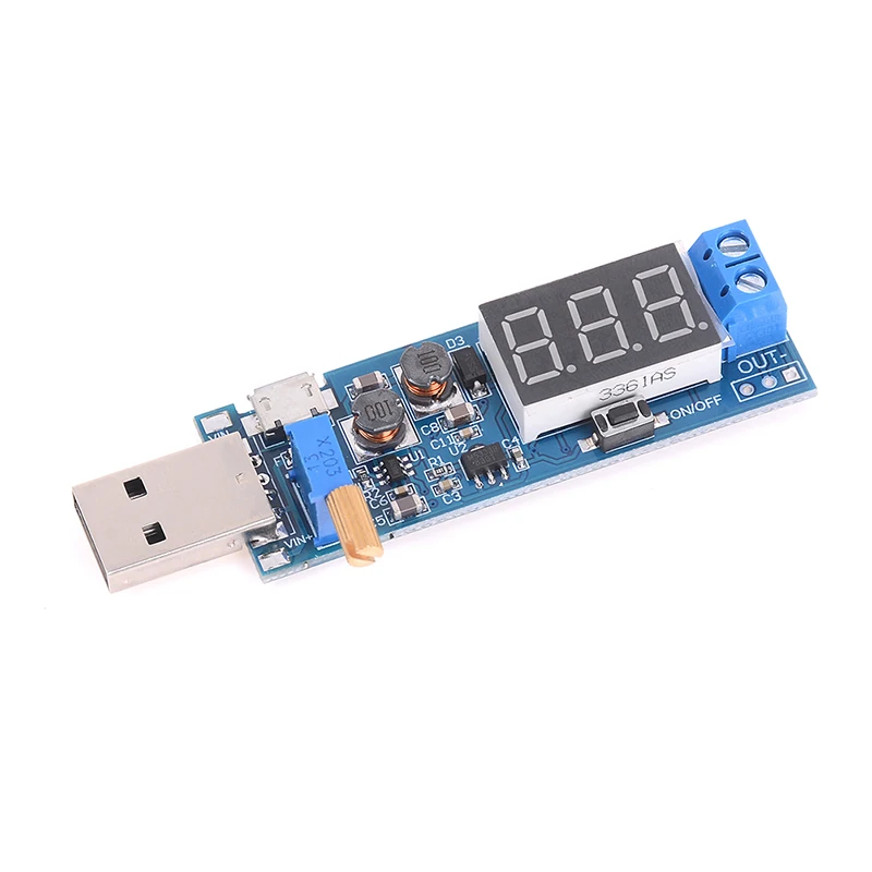Высокое качество DC 3 5 12 В до 1 2 24 ЖК дисплей USB Шаг вверх/вниз Блок питания
