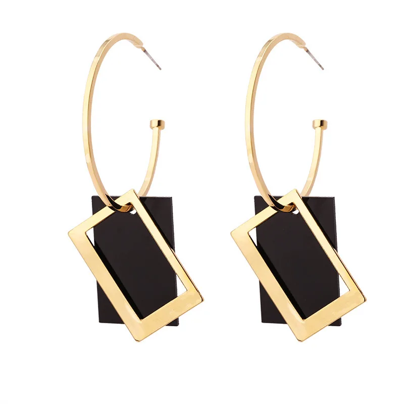 

Fashion Geometric Long Dangle Earrings For Women Accessories Exaggerate Pendant Earrings Jewelry Gift 2019 Women's Earrings