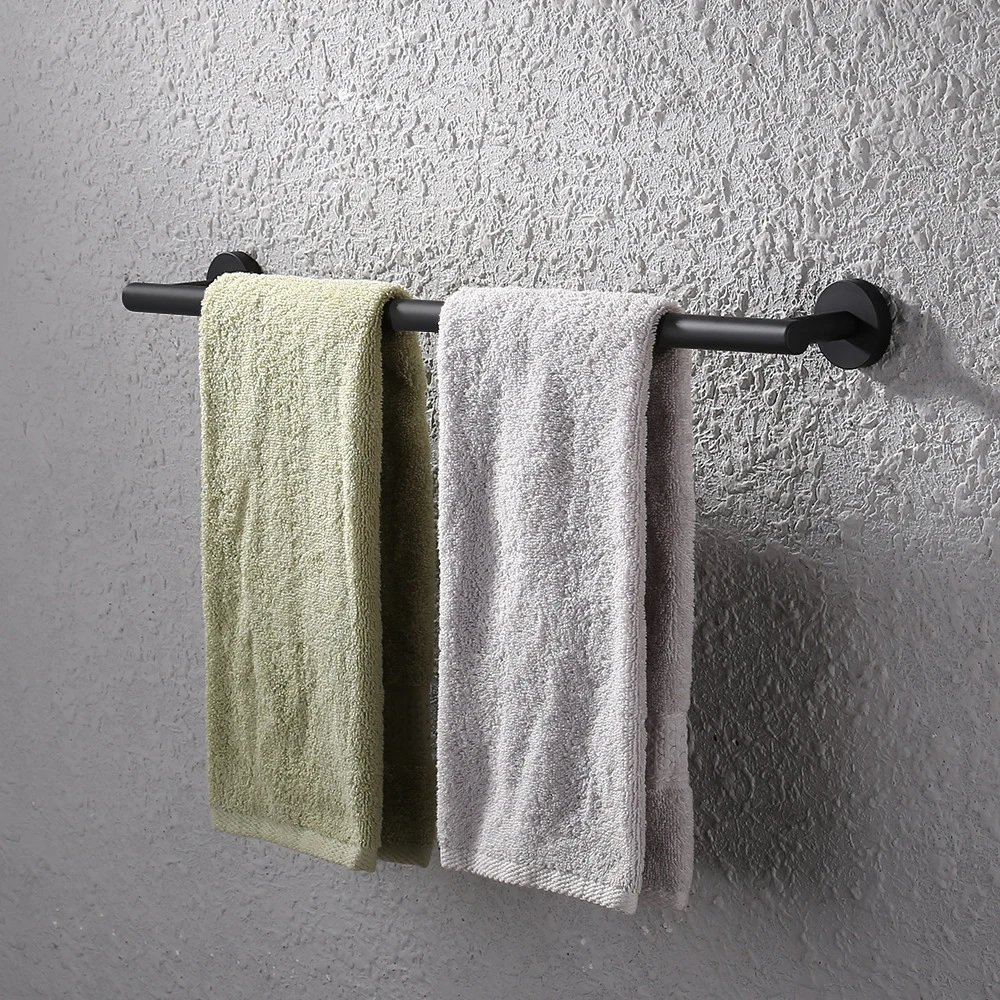 Sus304 Stainless Steel Towel Bar Bathroom Towel Rack Hanging Holder Bath Towel Rail Hanger Toilet Towel Stand Black Carrier Bath Hardware Sets Aliexpress