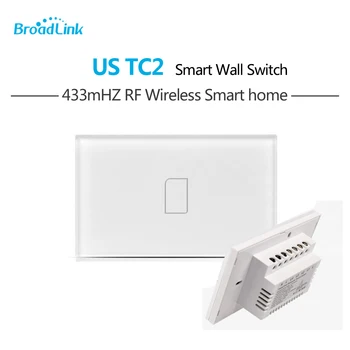 

Broadlink TC2 US Standard 1 Gang Smart Home Automation Mobile APP Remote Wireless Control Lamp Light Switch by Broadlink Rm Pro