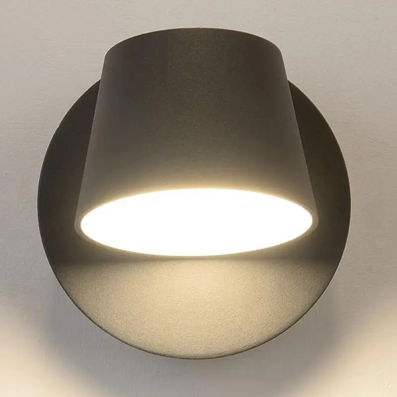 Modern Rotating Wall Light LED Wall Lamp Hotel Aisle Bedroom Bedside Lighting