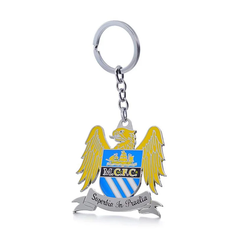 

Famous Metal Gold Football Club Soccer Team Logo Metal Pendant Keychain(Manchester City F.C) For fans