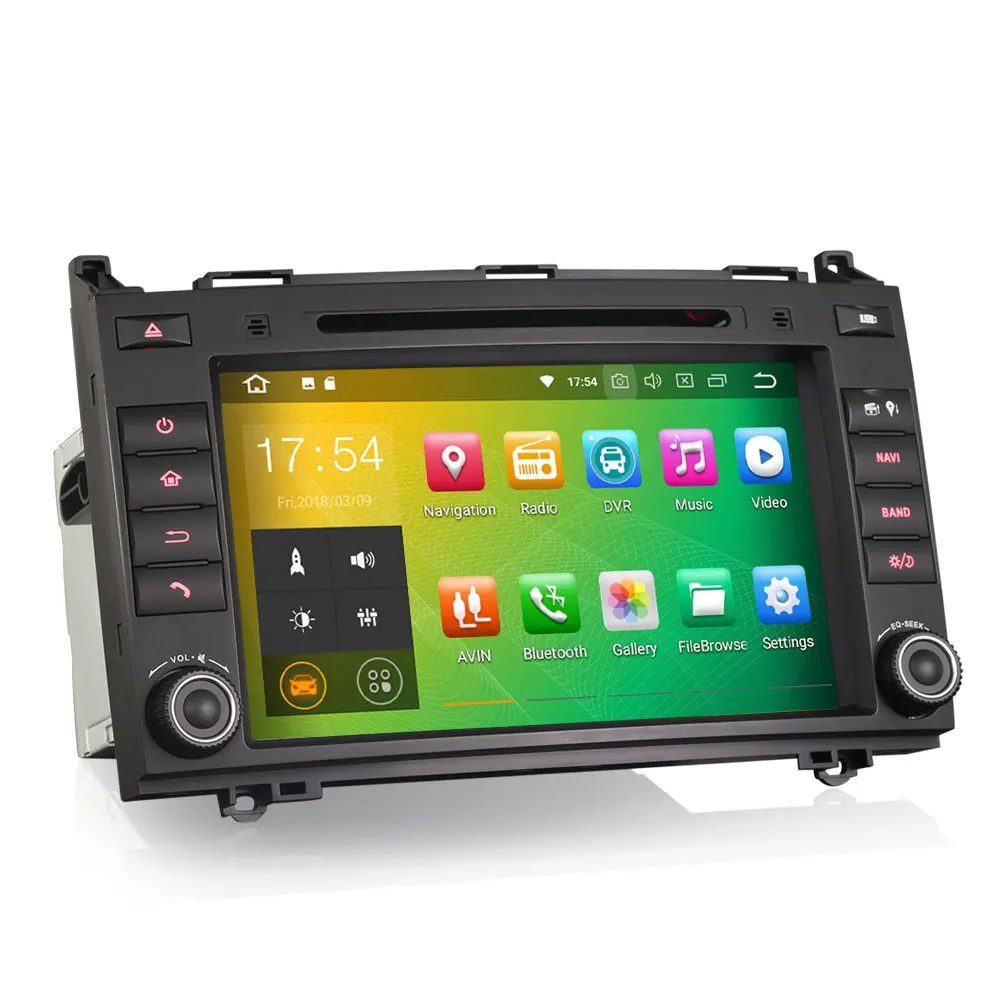 Cheap 8" Android 9.0 OS Car DVD Multimedia Navigation GPS Radio for Volkswagen Crafter 2006+ with External DAB+ Receiver Box Support 1