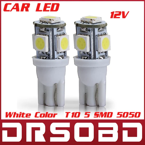Car LED Clearance Linght T10 5 SMD 5050 12v automobile Lamp / Width Lighting er &amp Bumper Light Instrument Cluster LightCorn | Автомобили