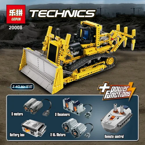 

LEPIN 20008 technic series remote control the bulldozer Model Assembling Building block Bricks kits for Compatible with 42030