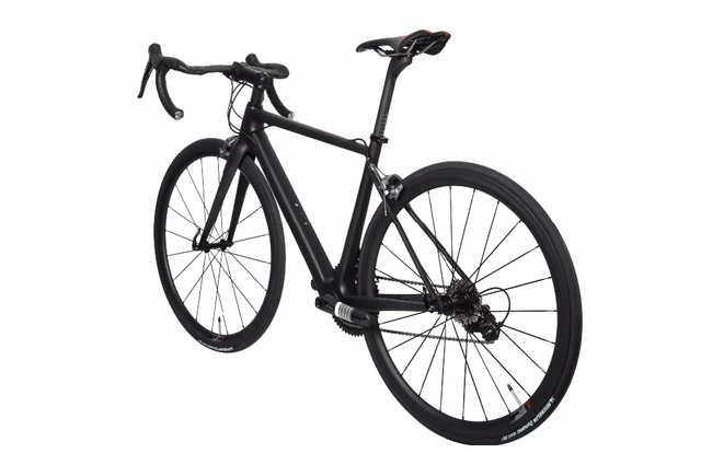Matt black road bike sale