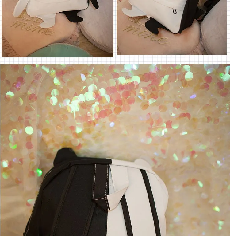 Японский аниме Dangan Ronpa Danganronpa Monokuma рюкзак милый для женщин школьная сумка Kawaii 3D Медведь Рюкзак с ногой