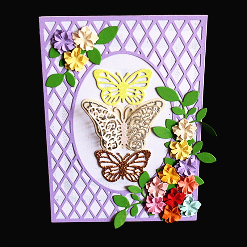 

AZSG Butterfly Rectangle Cutting Dies For DIY Scrapbooking Dies Decoretive Embossing Stencial DIY Decoative Cards Die Cutter