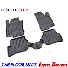 Для Volkswagen Jetta 2005-2011 Автомобильные коврики, ковры, Авто Пол, пылезащитный, нескользящий, автомобильный стиль, украшение интерьера