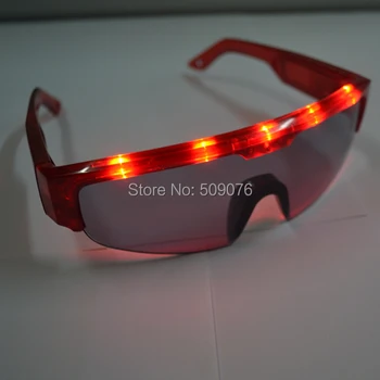 

Free shipping 2pcs/lot LED Flashing Light Up Eyeglasses glowing glasses face mask for Party Supplies