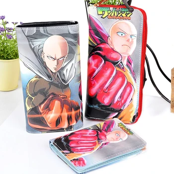 

High Quality Cartoon Anime Cosplay One Punch Man Wallet Card Holder Zipper Purse Dollar Price 3 Styles