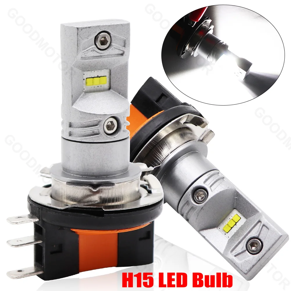 

2pcs H15 LED Auto Fog Lamp 30W CSP 1919 chip LED high power White Bulb For Car Auto Front Headlight High Light Fog Driving Light