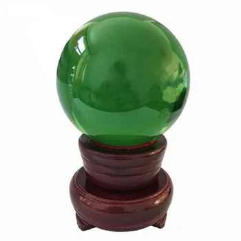 

Best Sale Dark Green Crystal Ball 40/50/60/70/80mm Round Glass Without Base Crystal Healing Sphere For Home Wedding Decoration