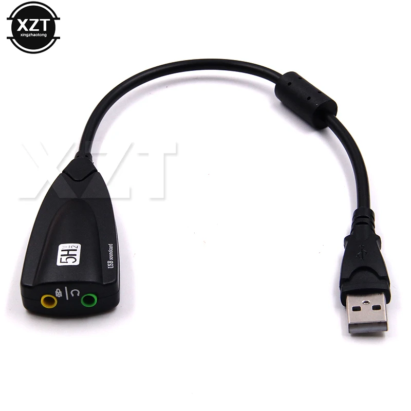 1 шт. 3 5 мм USB для 3DCH виртуальный канал Звуковая дорожка Внешняя звуковая карта 5HV2 7