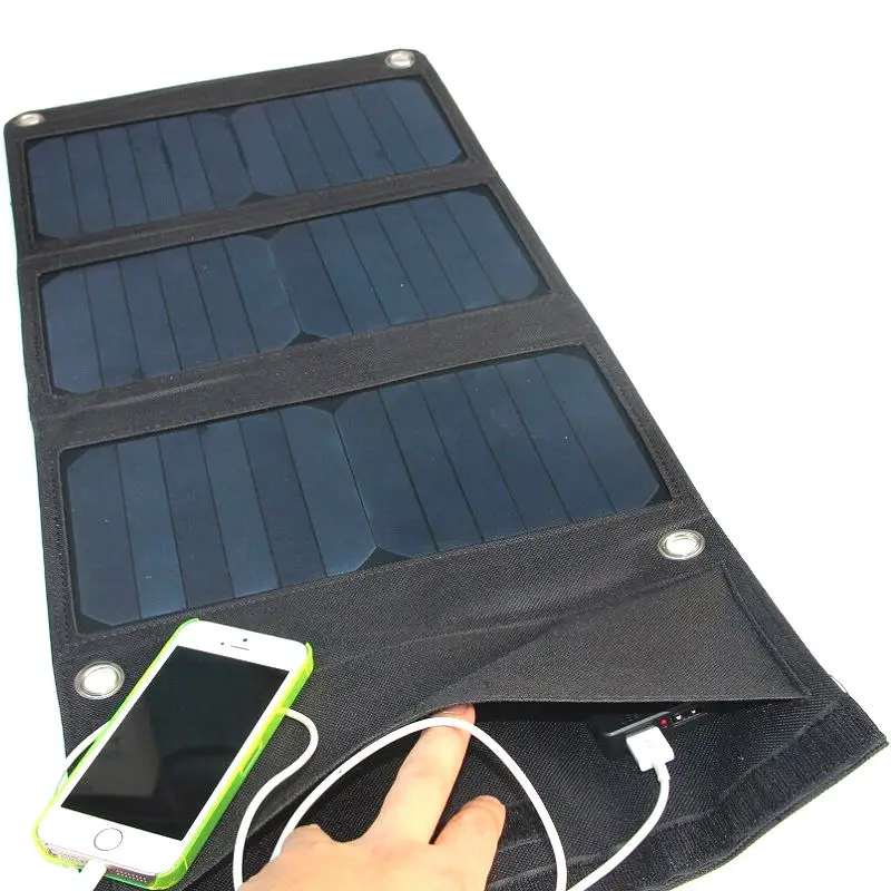 Лидер продаж 21 Вт 5 В солнца Мощность Портативный Солнечный Зарядное устройство для MP/Запасные Аккумуляторы для телефонов Панели солнечные