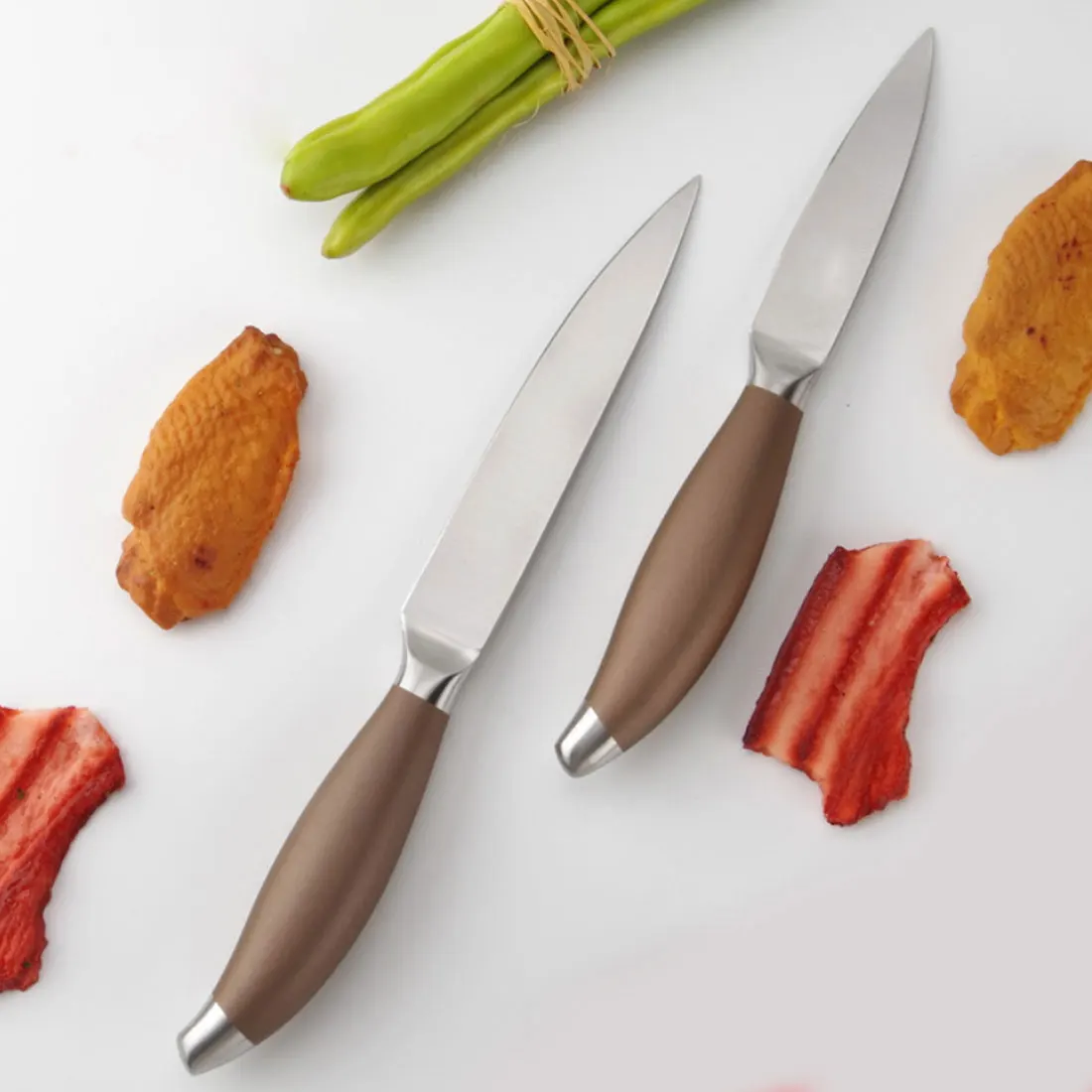 Nice 2pcs Kitchen Knives High Quality Stainless Steel Vegetable