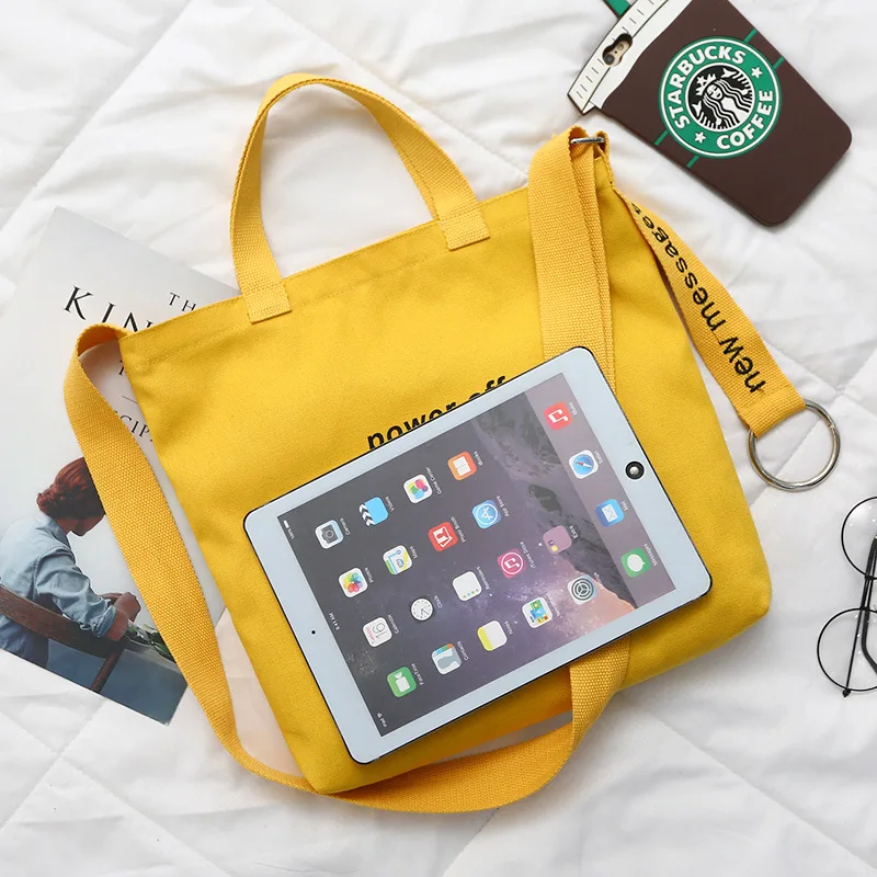 2019 Embroidery Letter Canvas  Handbag  Sports Women  Travel Bag Outdoor Shoulder Gym Bag Casual Shopping Bag Light Luggage Bag