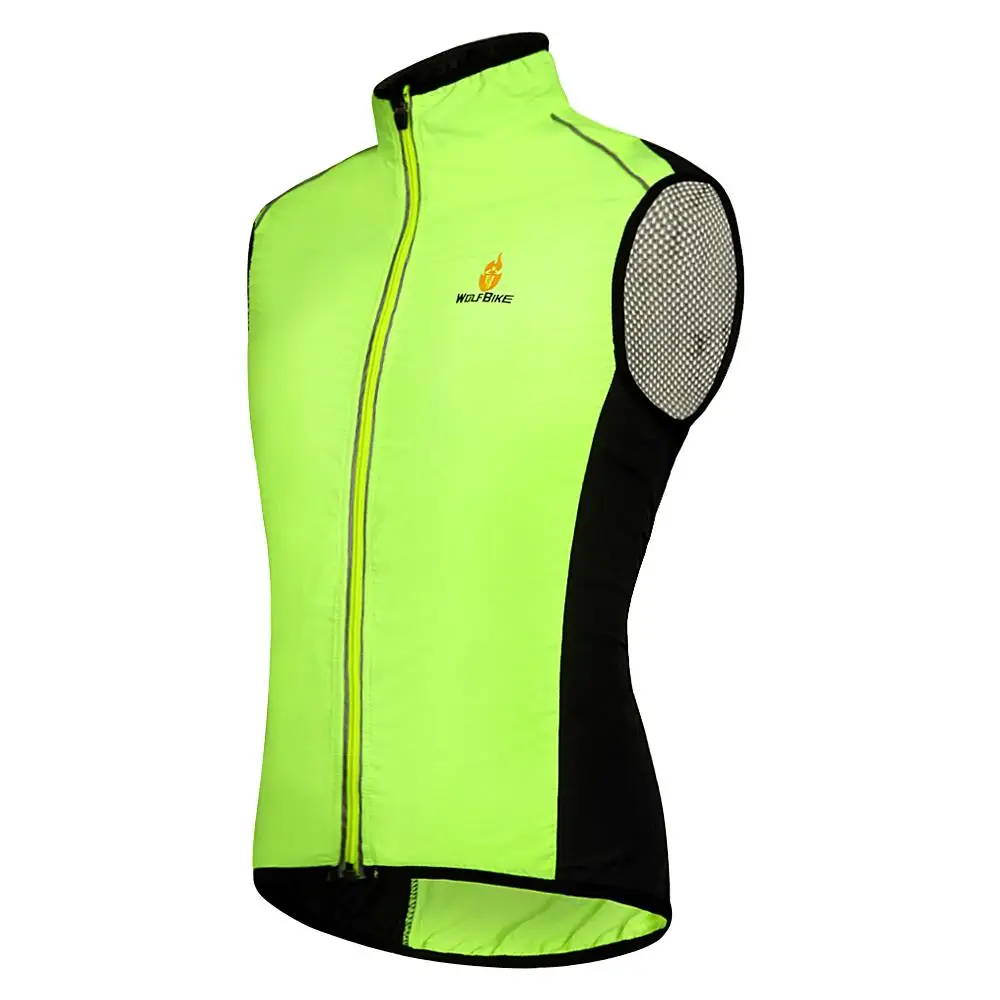 WOSAWE светоотражающий жилет для мотоциклиста, безрукавка для безопасности, летняя ветрозащитная куртка для бега, велоспорта, спортивная одежда, жилет