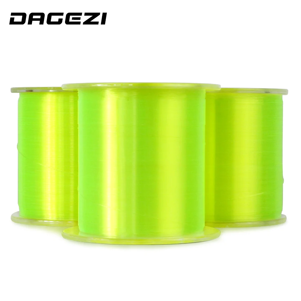 DAGEZI جديد 500 M HI-VIS خيط وصنارة أحاديان لصيد السمك 5-30LB اختبار المهنية خيط صنارة الصيد s ل الكارب الصيد