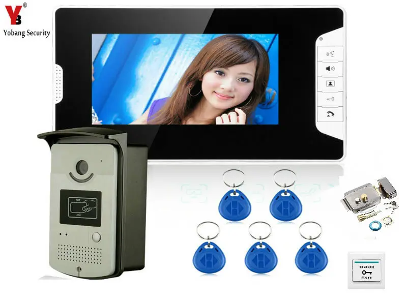 YobangSecurity 7 Inch Door Viewer font b Video b font Doorbell and Home Security Camera Monitor
