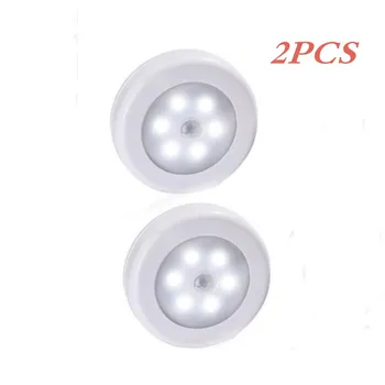 

Litake Infrared PIR Motion Sensor 6 Led Night Light Wireless Detector Light Wall Lamp Light Auto On/Off Closet Battery Power