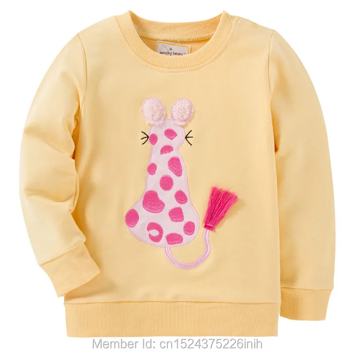 

Brand Quality 100% Terry Cotton Sweater Baby Girl Clothes Long Sleeve Children's Clothing Bebe Kids t shirt Hoodies Girls Blouse