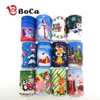 

50 yards Hot sale 3" 75MM Christmas Day heat tranfer grosgrain ribbon accept custom