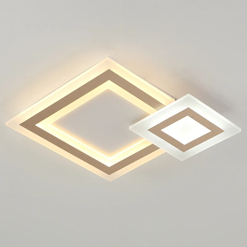 

white modern Led Chandelier lighting for bedroom living room dining room acrylic lustre luminaria lampadario Ceiling Chandelier