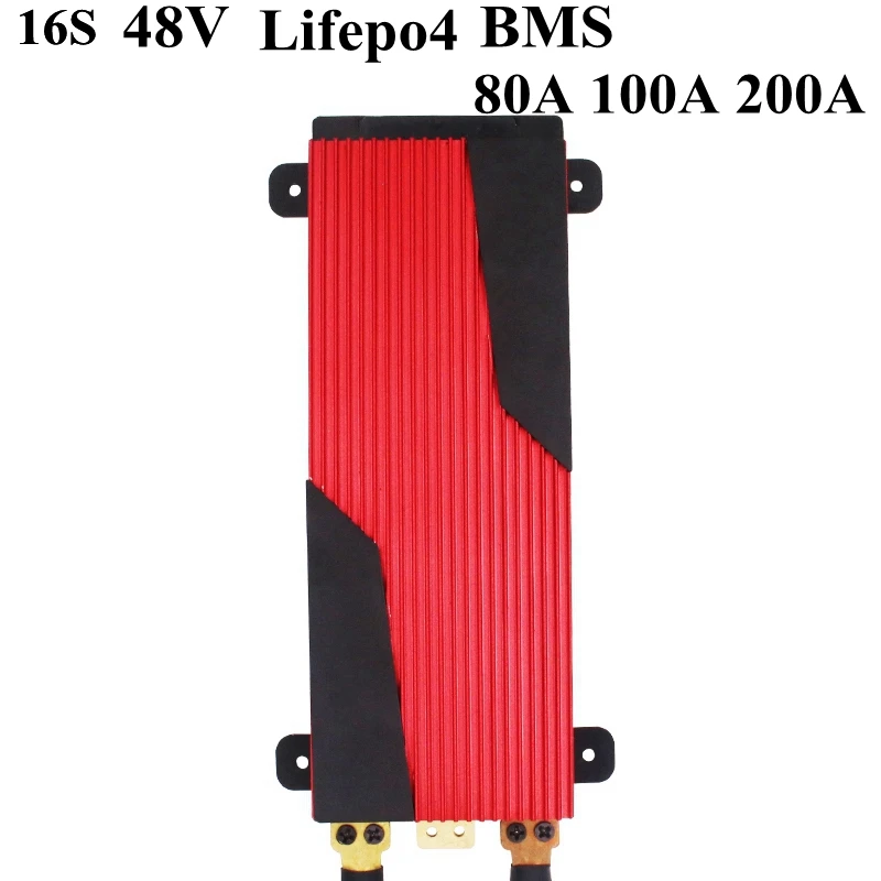 BMS 51 2 v Lifepo4 16S 48v 80A 100A 200A разрядный аккумулятор 52v Bms контроллер для лодочного
