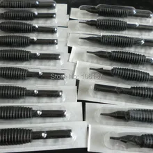 16 мм 11RT 40 шт черные стерильные одноразовые татуировки Захваты для иглы ручки трубы