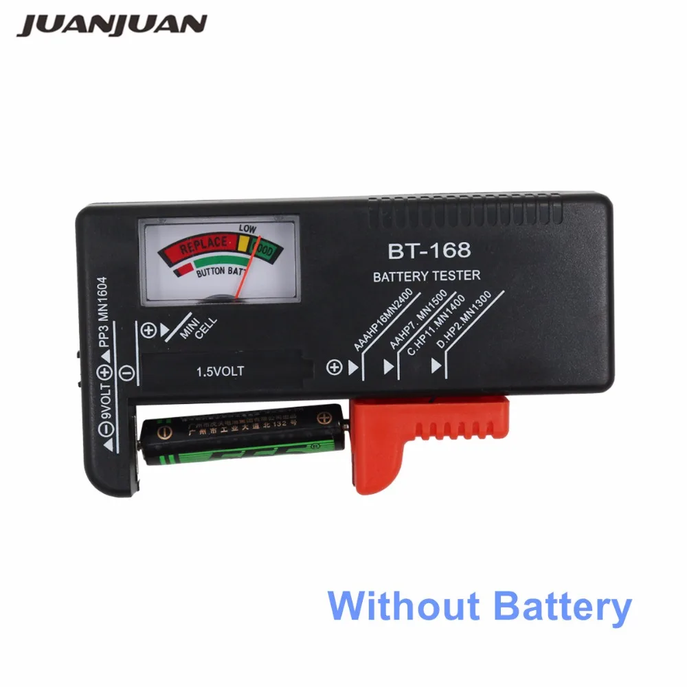 

Digital BT168 Battery Volt Tester Volt Checker for AA AAA 9V Button Multiple Size Battery 30% off