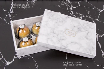 

22.5x15.1x4.9cm marble colour Gift Boxes For Cake Packing Paper Cover Box Cupcake/Candy Wedding Favors Boxes 50pcs/lot