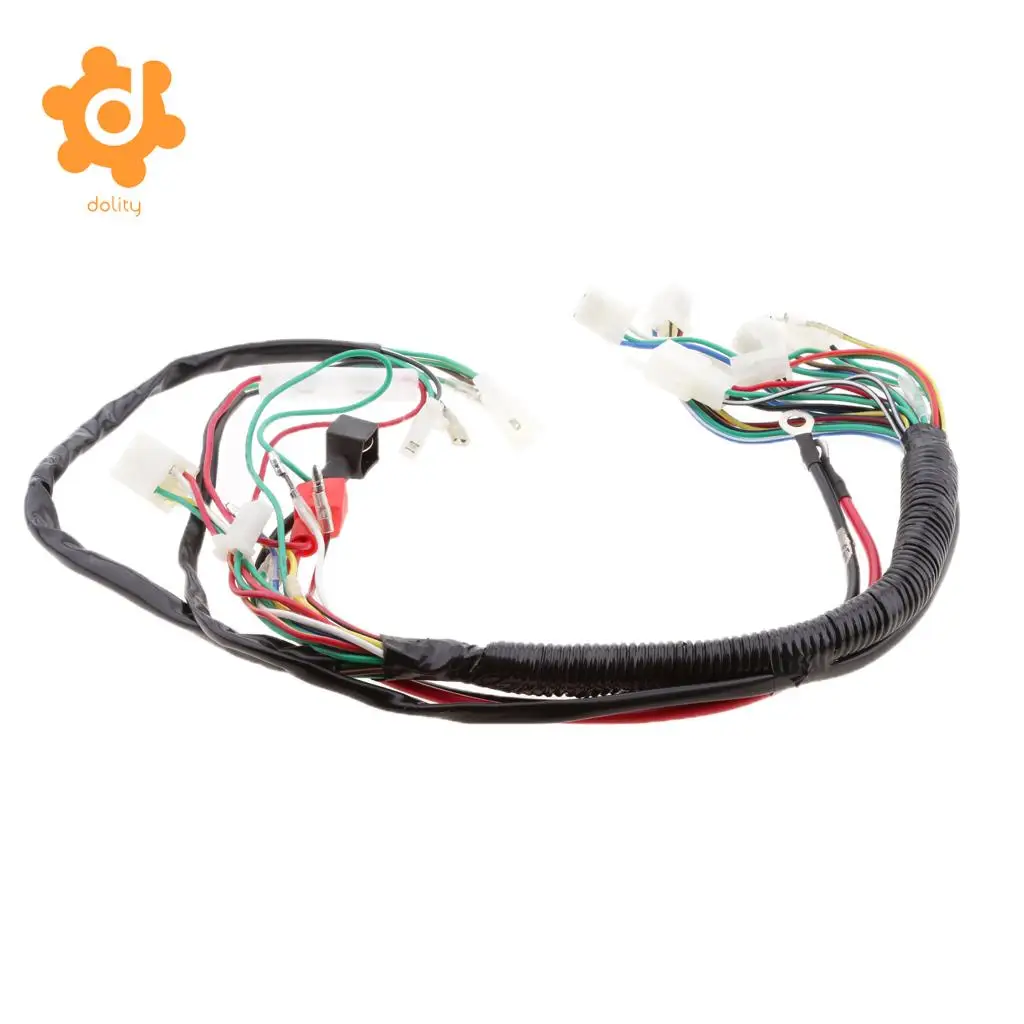 Electric Start Wiring Loom Harness for 110cc 125cc 250cc Pit Bike ATV Quad