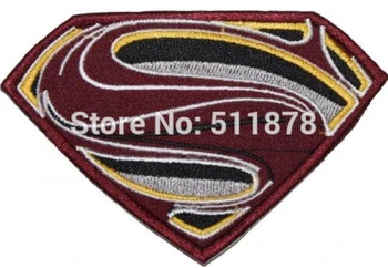 

4" Superman Man of Steel Movie Version TV MOVIE Series Uniform punk rockabilly men applique halloween costume iron on patch