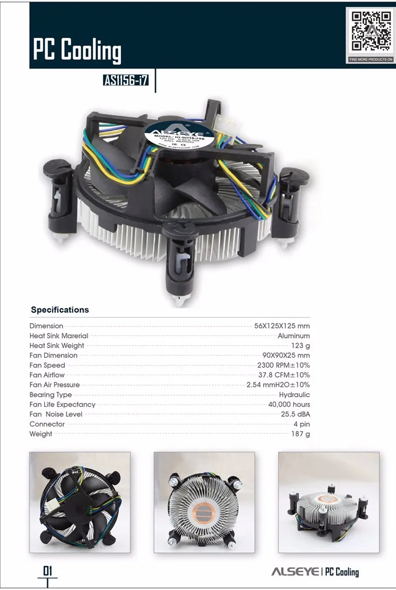 ALSEYE Процессор кулер для LGA 1155 радиатора Медь с 90 мм Процессор вентилятор для i3/i5/i7 LGA 1156/1151/1150 радиатора