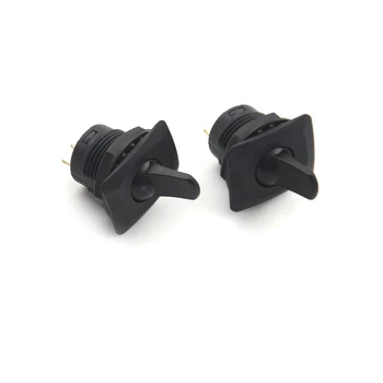 

2Pcs SCI R13-402 ON-ON 3Pin 2Position Maintained Round Toggle Switch SPDT Panel Mount Black Color Wholesale