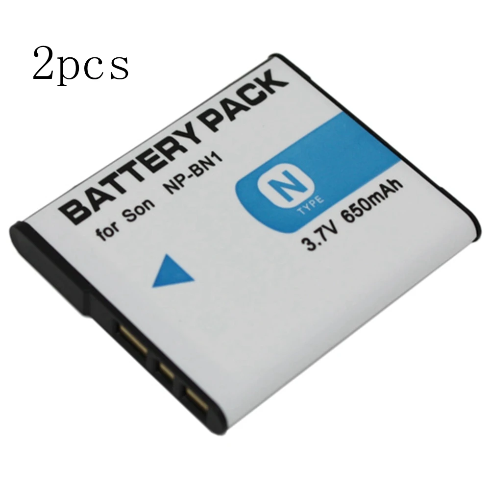 2 pieces 650mAh NP BN1 NP BN1 Camera Battery For SONY DSC