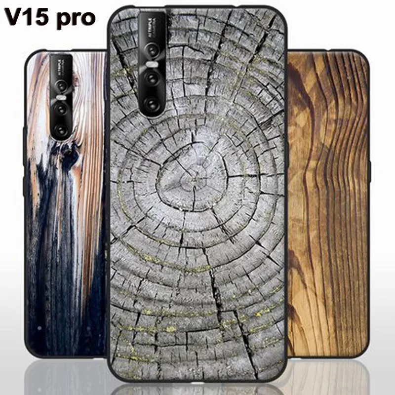 For Vivo V15 Pro Case Wood Stone pattern style Full Protect Cover For Vivo V15Pro phone Cases VivoV15Pro shell V 15 pro coque