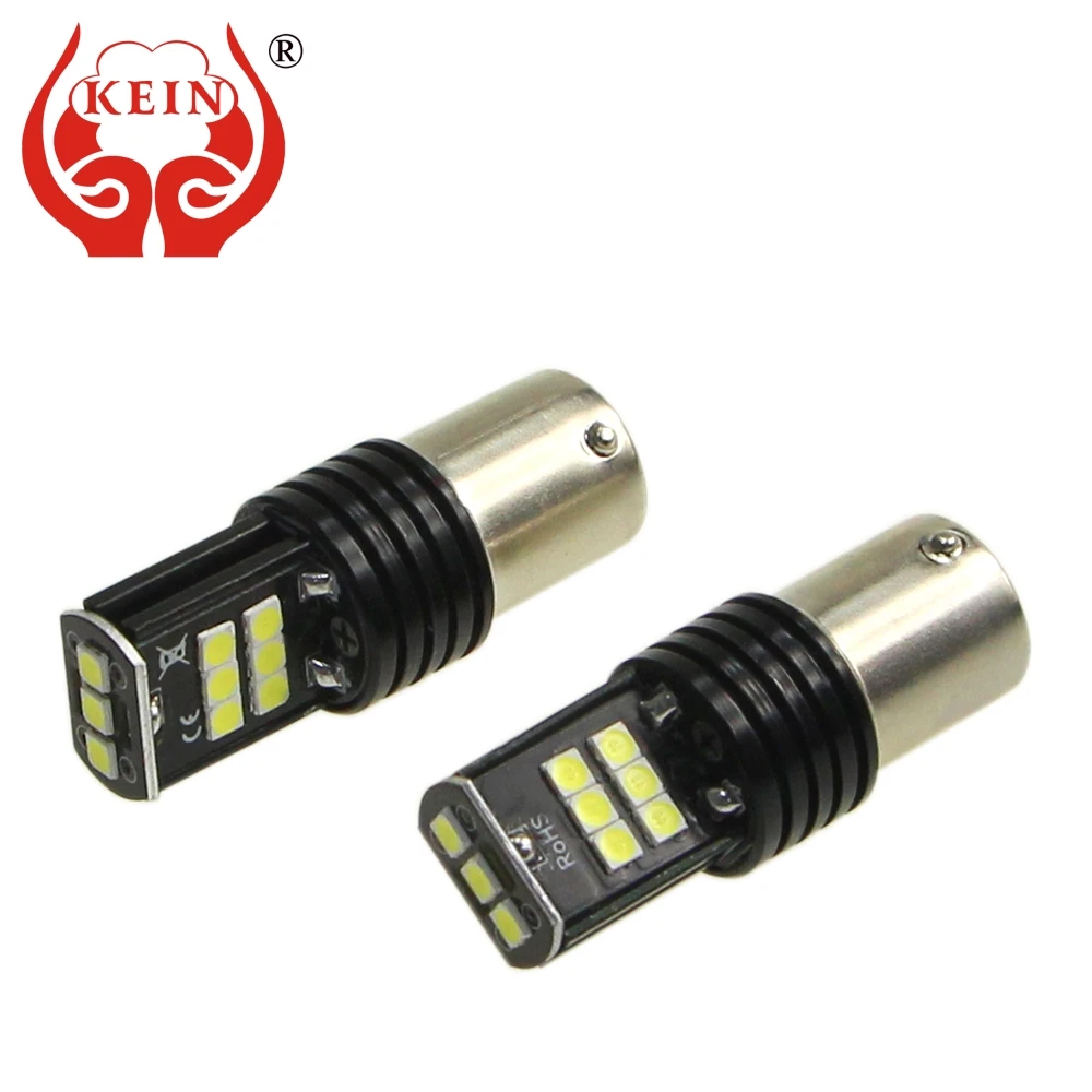 KEIN 2 шт. P21W led 1156 ba15s 9smd 3030 Автомобильная Лампа заднего хода неполярный сигнал